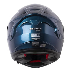Casco Shaft Pro 610Dv Evo Solid Camaleón Silver Visor Iridium Azul