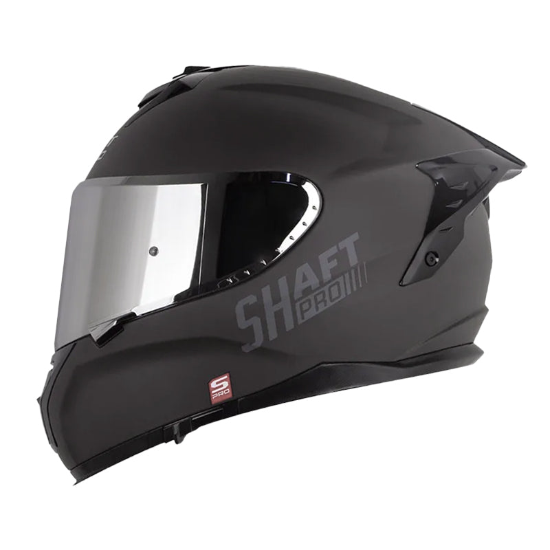 Casco Shaft Pro 610Dv Evo Solid Gris Oscuro Visor Iridium Azul