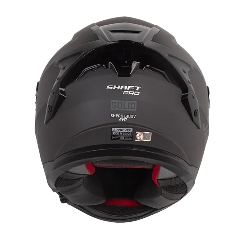 Casco Shaft Pro 610Dv Evo Solid Gris Oscuro Visor Iridium Azul