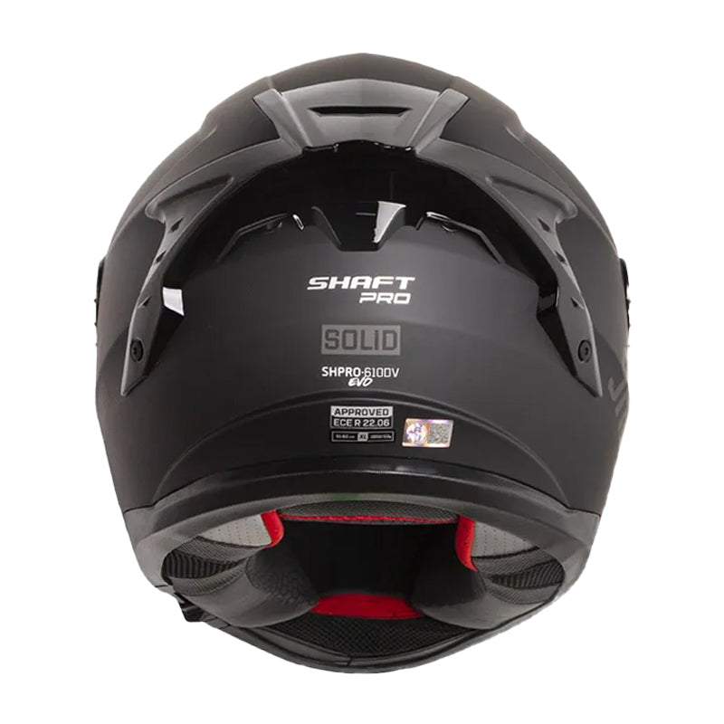 Casco Shaft Pro 610Dv Evo Solid Negro Gris Oscuro Visor Iridium Azul