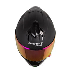 Casco Shaft Pro 610Dv Evo Solid Negro Morado Visor Revo Morado