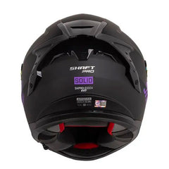 Casco Shaft Pro 610Dv Evo Solid Negro Morado Visor Revo Morado