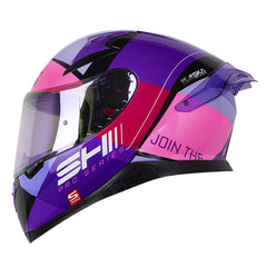 Casco Shaft Pro 612Dv Evo Cop Morado Claro Morado Visor Morado