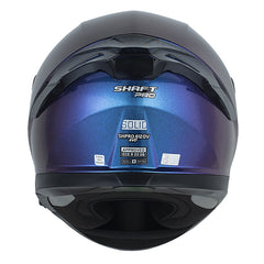 Casco Shaft Pro 612Dv Evo Solid Camaleon Silver Visor Iridium Azul