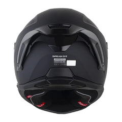 Casco Shaft Pro 614 Dv R Solid Negro Gris Visor Revo Rojo