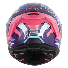 Casco Shaft Pro 614 Dv R Street Ko Morado Rosado Visor Iridium Morado