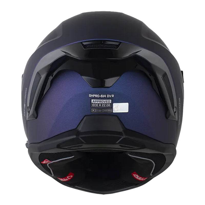 Casco Shaft Pro 614 Dv R Solid Camaleon Silver Visor Iridium Morado