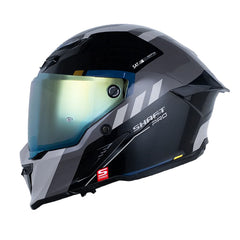 Casco Shaft Pro 615Dv Napa Gris Azul Oscuro Visor Iridium Dorado