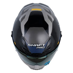 Casco Shaft Pro 615Dv Napa Gris Azul Oscuro Visor Iridium Dorado
