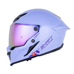 Casco Shaft Pro 615Dv Solid Morado Claro Visor Revo Morado