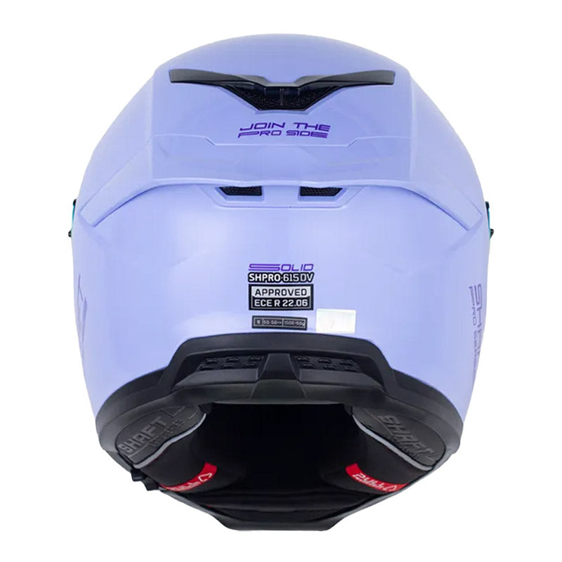 Casco Shaft Pro 615Dv Solid Morado Claro Visor Revo Morado