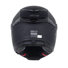 Casco Shaft Pro 615Dv Solid Negro Silver Visor Iridium Azul