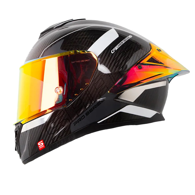 Casco Shaft Pro 620 C Evo Hald Negro Gris Oscuro Visor Revo Rojo