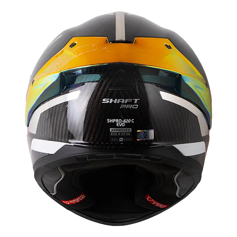 Casco Shaft Pro 620 C Evo Hald Negro Gris Oscuro Visor Revo Rojo