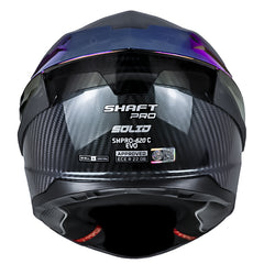 Casco Shaft Pro 620 C Evo Solid 3K Camaleon Silver Visor Iridium Azul