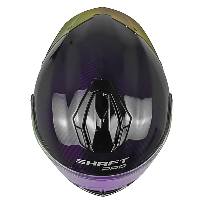 Casco Shaft Pro 620 C Evo Solid 3K Morado Silver Visor Revo Morado