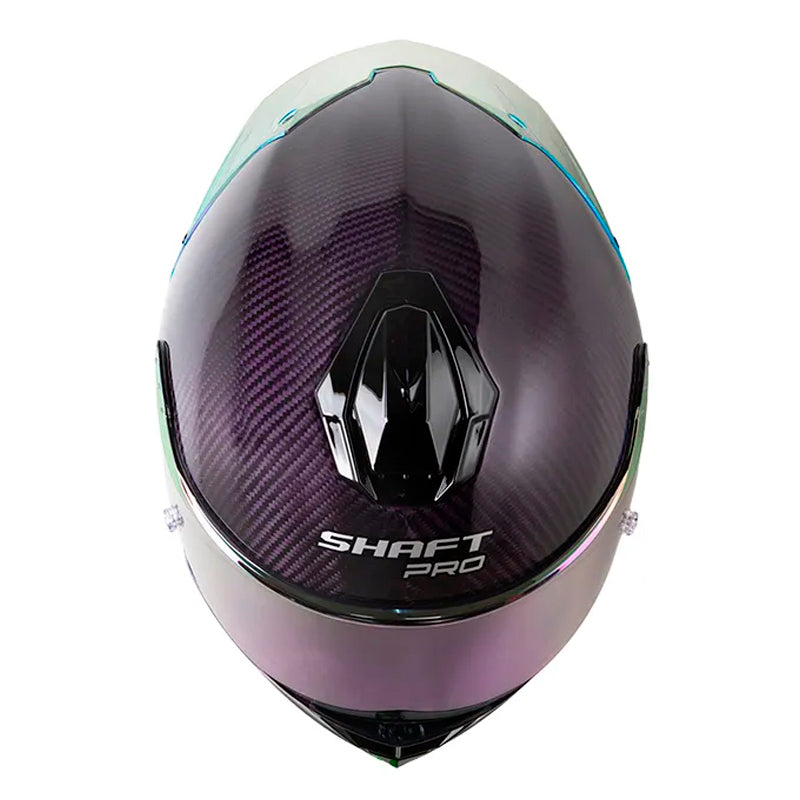 Casco Shaft Pro 620 C Evo Solid 3K Morado Silver Visor Revo Morado