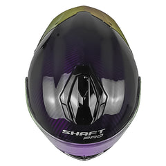 Casco Shaft Pro 620 C Evo Solid 3K Morado Silver Visor Revo Morado