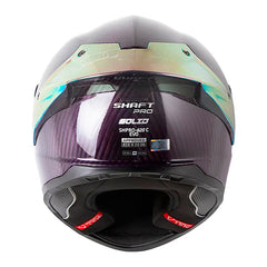 Casco Shaft Pro 620 C Evo Solid 3K Morado Silver Visor Revo Morado