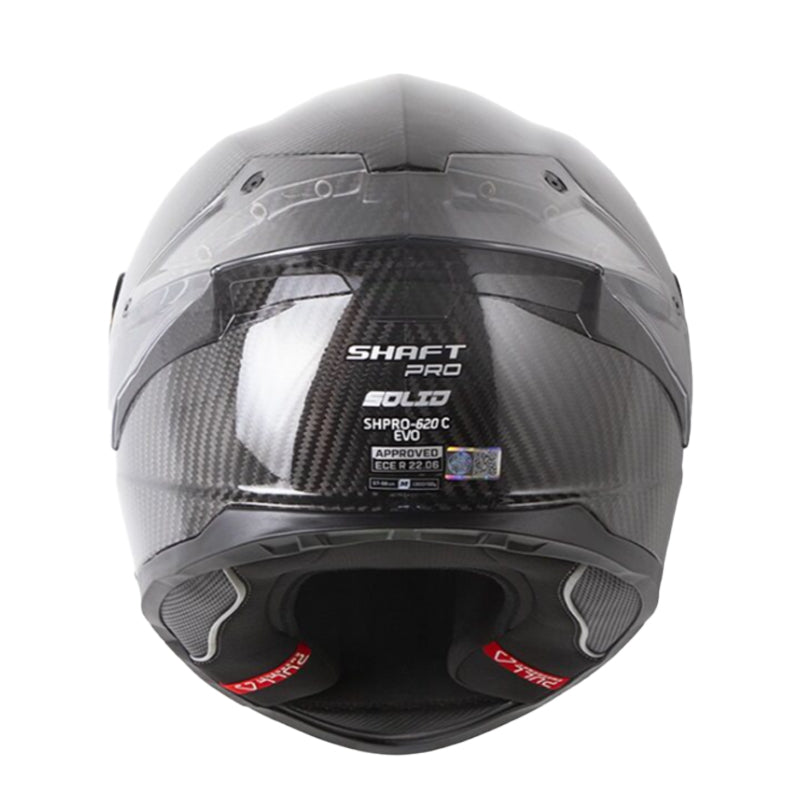 Casco Shaft Pro 620 C Evo Solid 3K Negro Silver Visor Iridium Azul