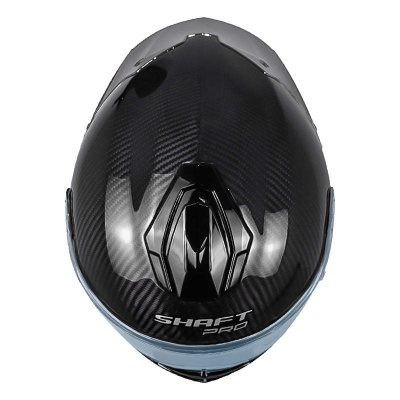 Casco Shaft Pro 620 C Evo Solid 3K Negro Silver Visor Iridium Dorado