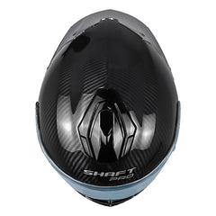 Casco Shaft Pro 620 C Evo Solid 3K Negro Silver Visor Iridium Dorado