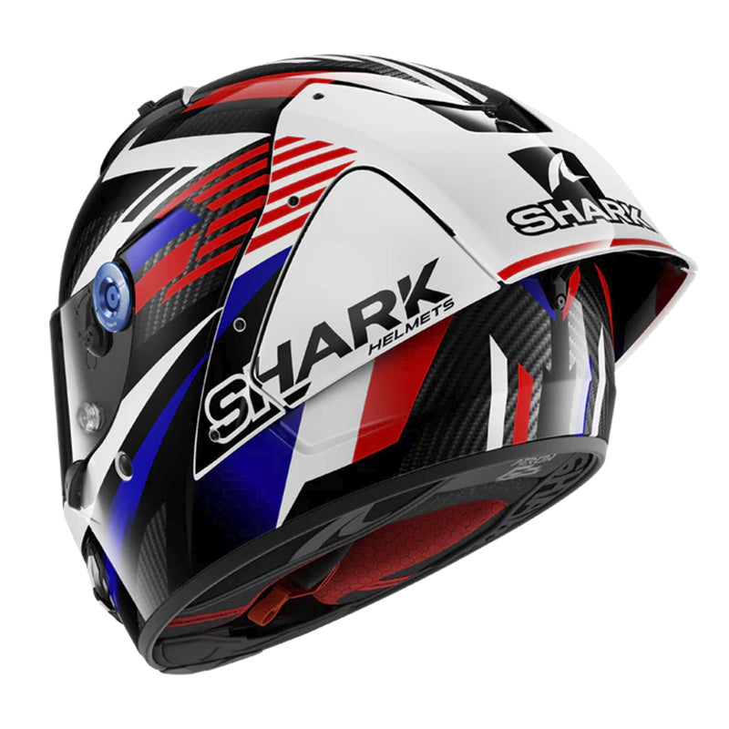 Casco Shark Aeron-Gp Firstlap Carbon Azul Rojo