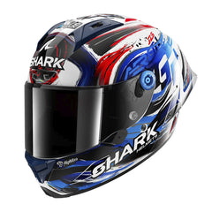 Casco Shark Aeron-Gp Zarco Signature Negro Blanco Azul