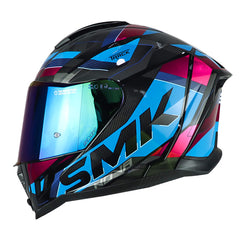 Casco Smk Nova Track Azul Rosado