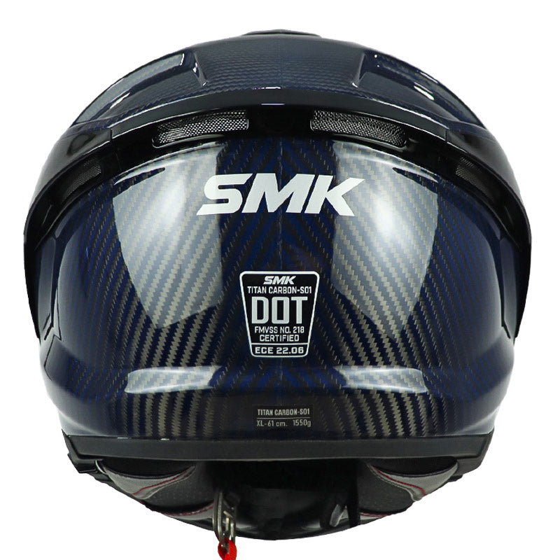 Casco Smk Titan Carbon Azul
