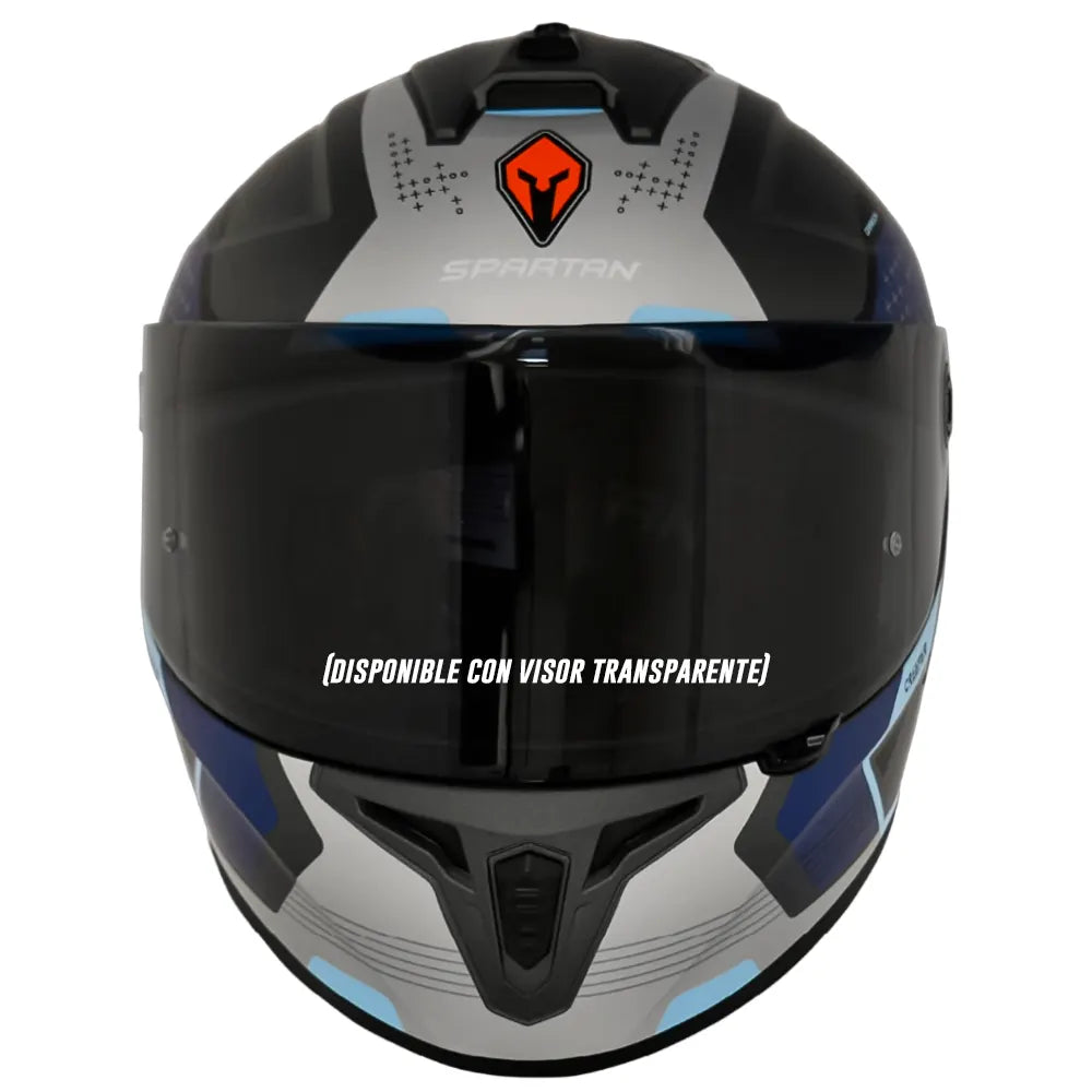 Casco Spartan Draken Creeper Gris Azul