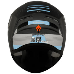 Casco Spartan Draken Creeper Gris Azul