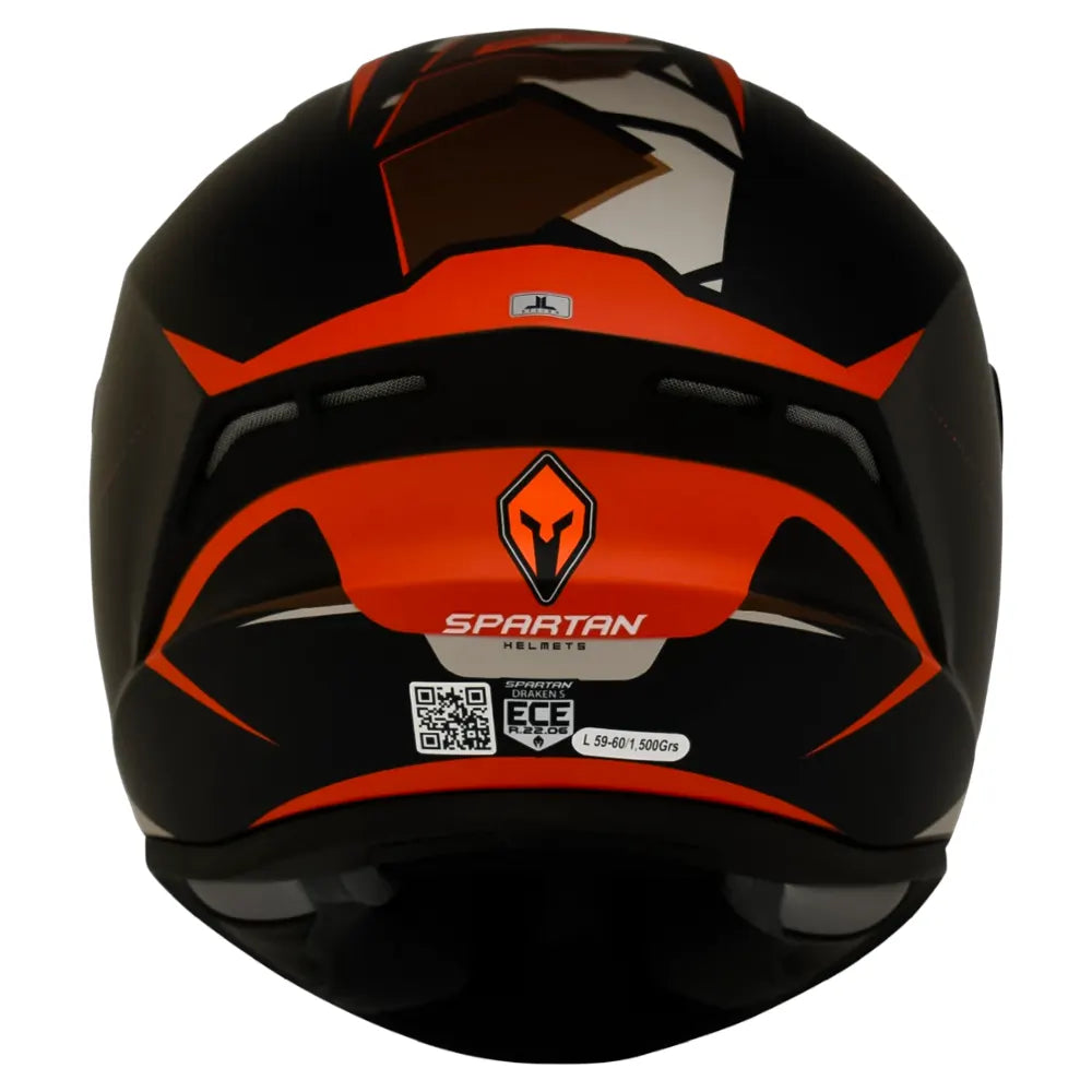 Casco Spartan Draken Frantic Negro Camo Café