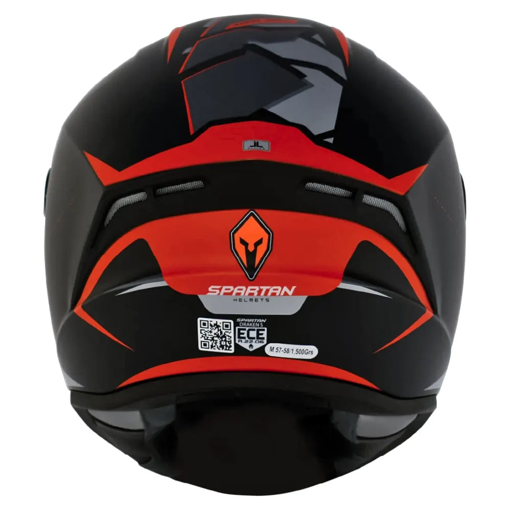 Casco Spartan Draken Frantic Negro Camo Gris