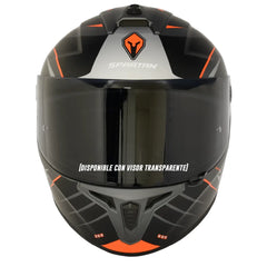 Casco Spartan Draken Methane Negro Rojo