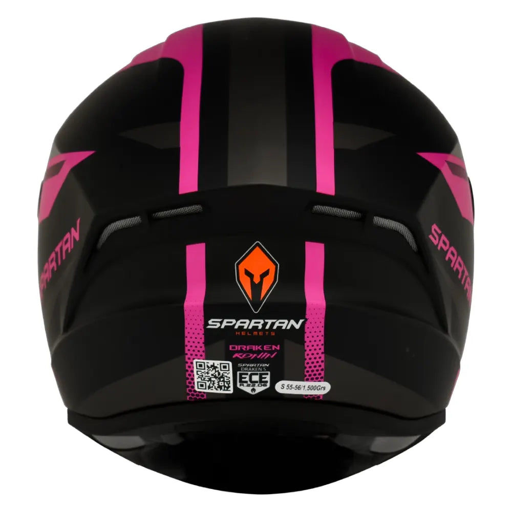 Casco Spartan Draken Ronin Fucsia