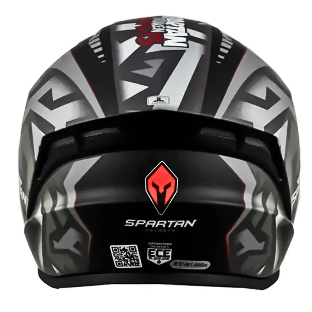Casco Spartan Draken S Jolly Negro Gris