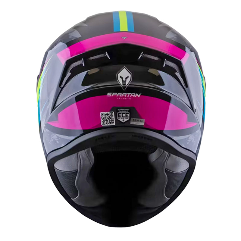 Casco Spartan Draken S Lynx Gris Rosado