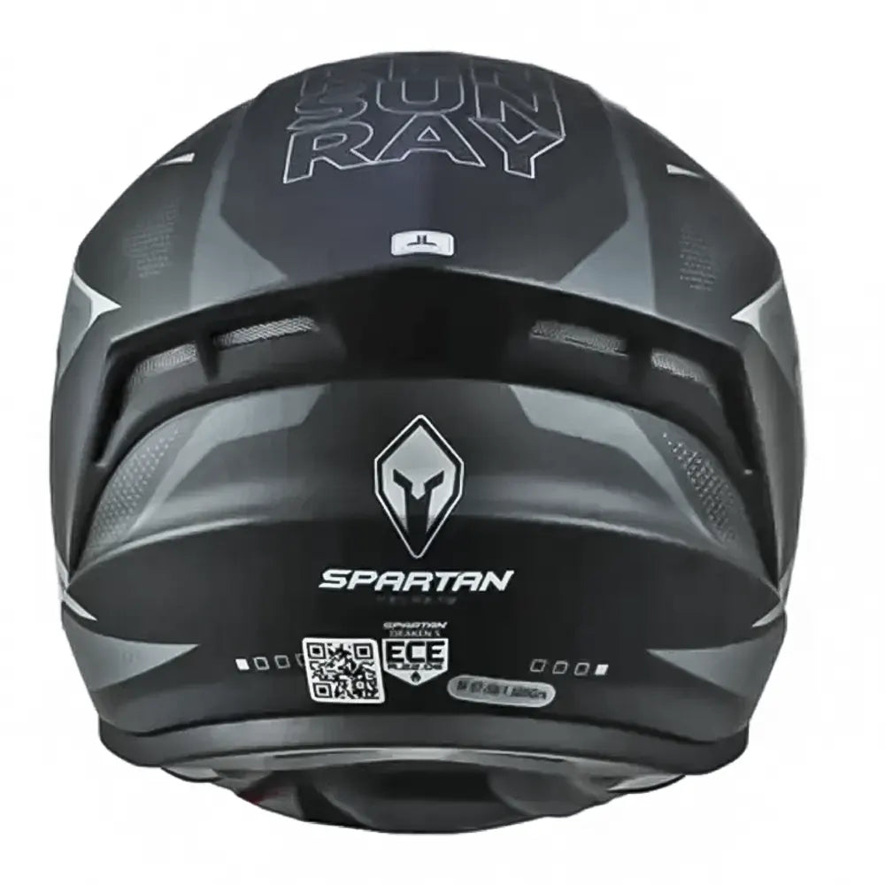 Casco Spartan Draken S Sun Ray Negro Gris