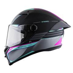 Casco Spartan Fenix Slab Gris Turquesa Rosado