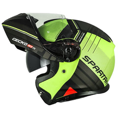 Casco Spartan Gecko Sv Epic Gris Amarillo