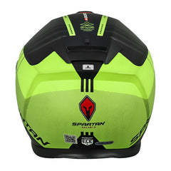 Casco Spartan Gecko Sv Epic Gris Amarillo