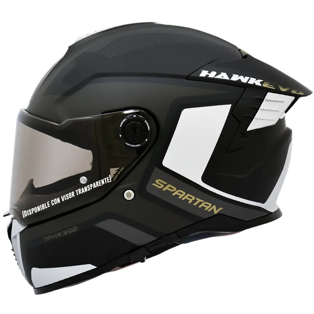 Casco Spartan Hawk Evo Sapphire B2 Negro Gris
