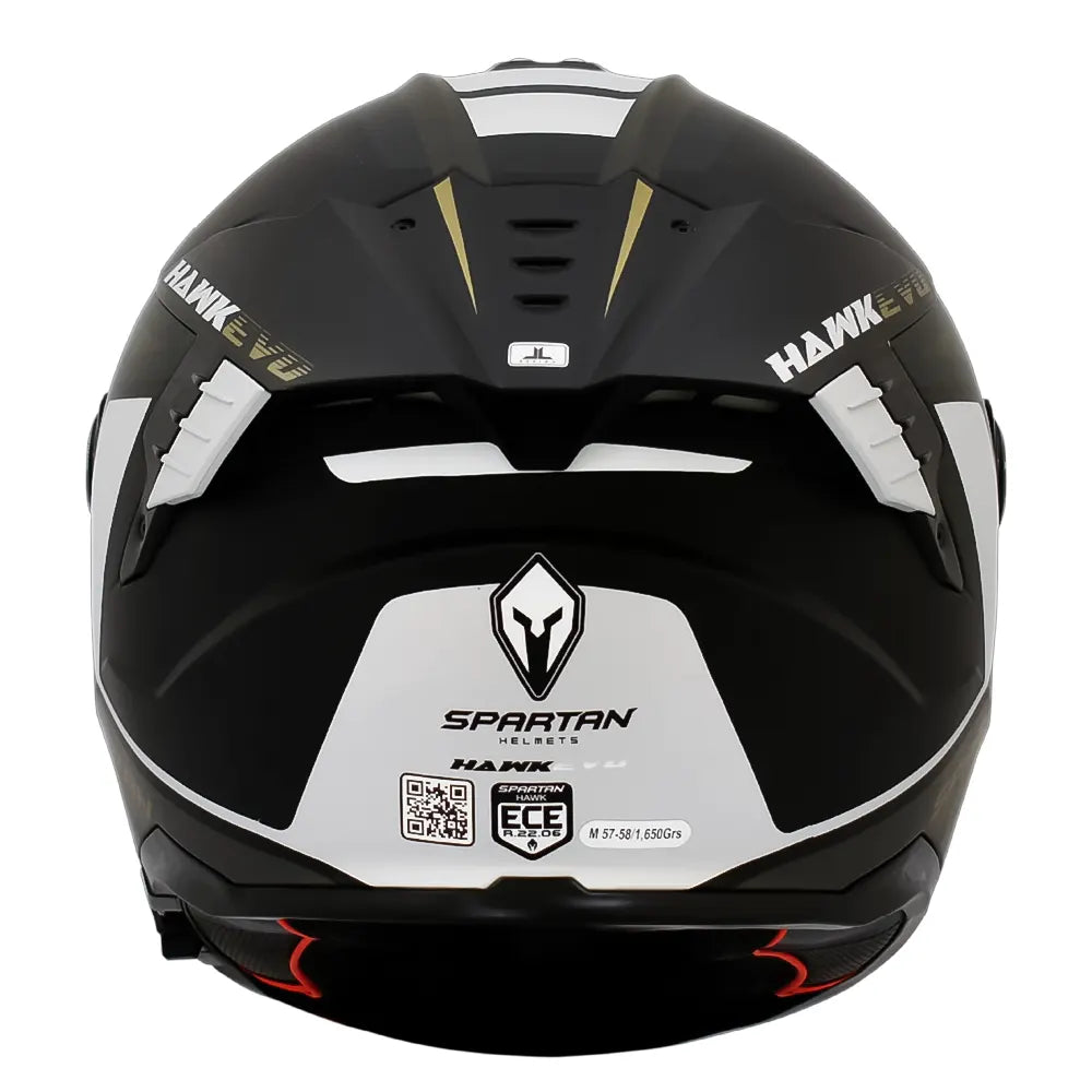 Casco Spartan Hawk Evo Sapphire B2 Negro Gris