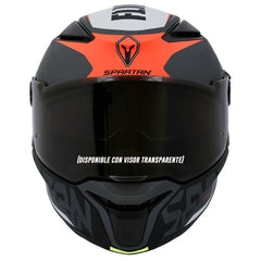 Casco Spartan Panther Flight Negro Rojo