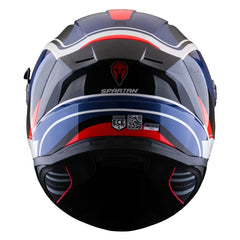 Casco Spartan Panther Sv Blanco Azul