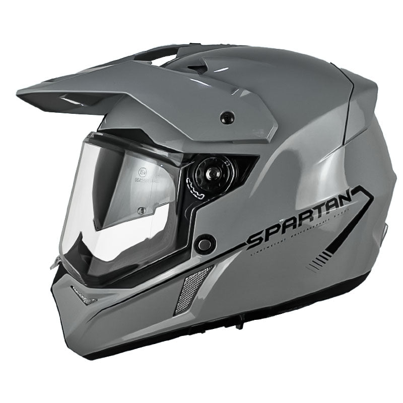 Casco Spartan Wolf Ds Gris Negro