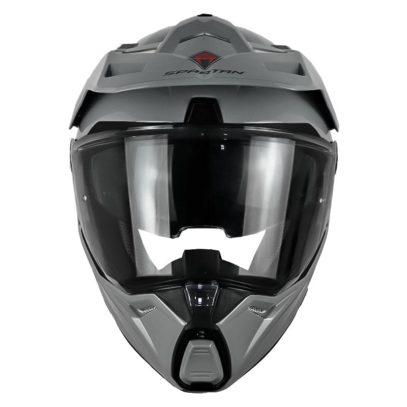 Casco Spartan Wolf Ds Gris Negro