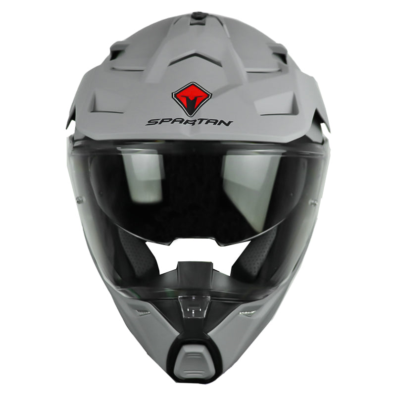 Casco Spartan Wolf Ds Gris Negro