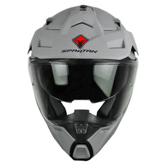 Casco Spartan Wolf Ds Gris Negro
